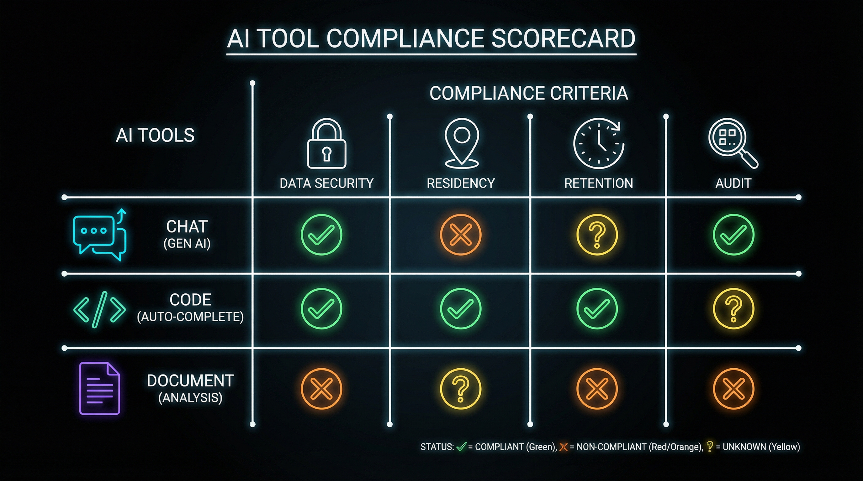 AI Tool Compliance Scorecard