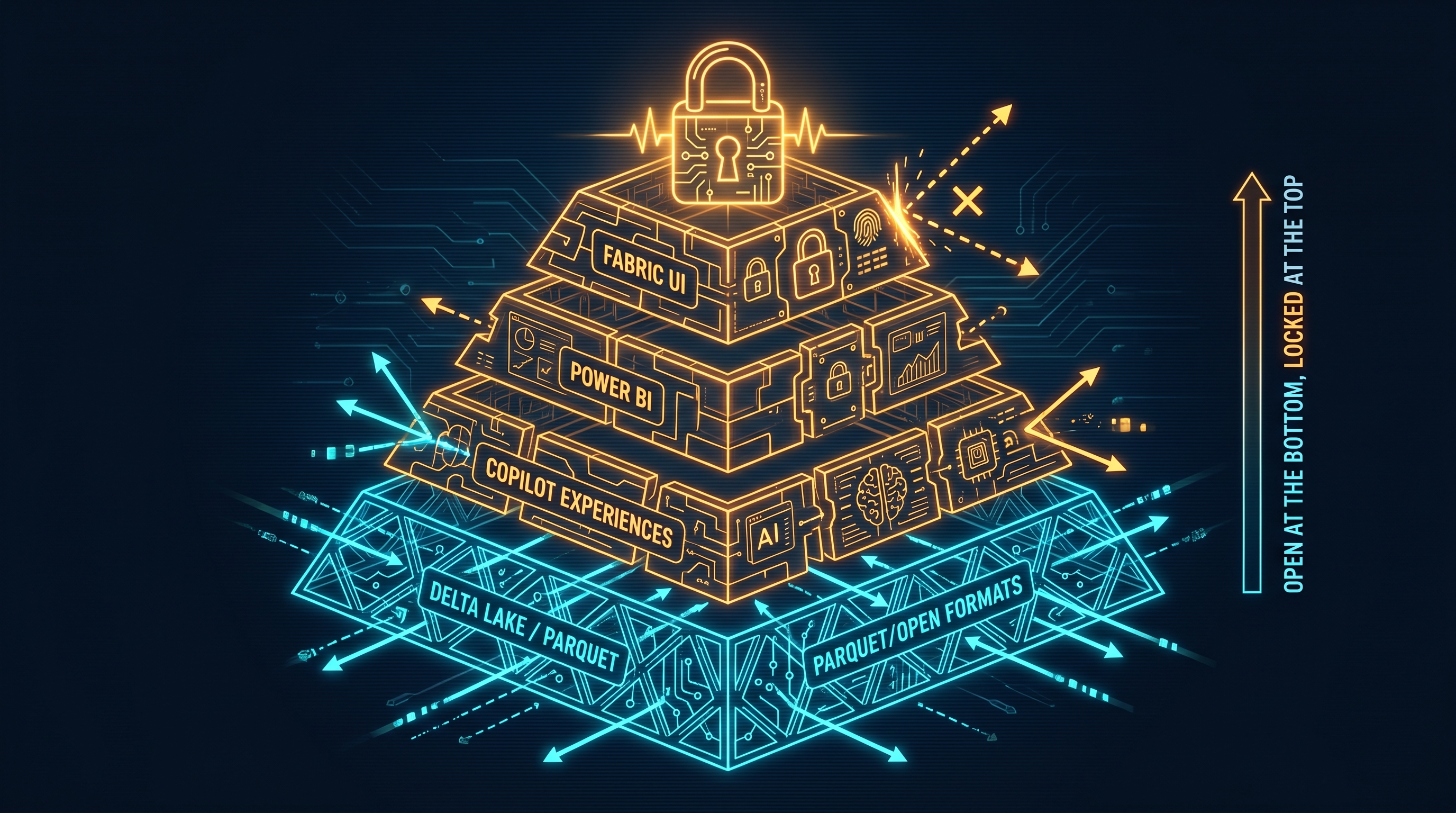 Open at the Bottom, Locked at the Top: The Real Story of Microsoft Fabric