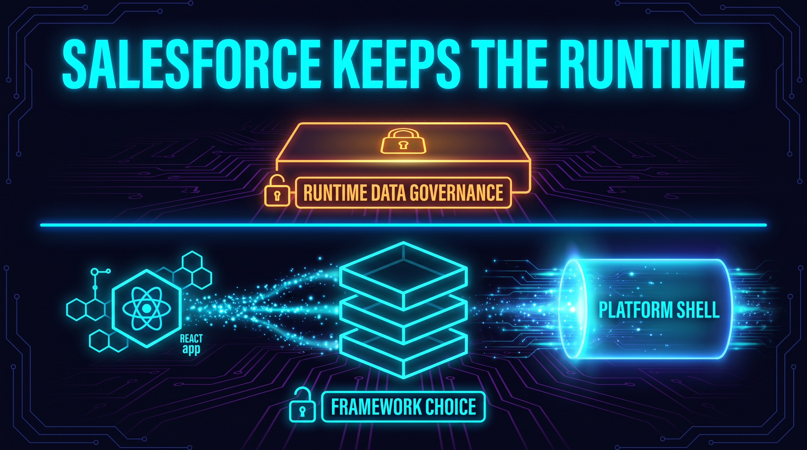 You Bring React. Salesforce Keeps the Runtime.