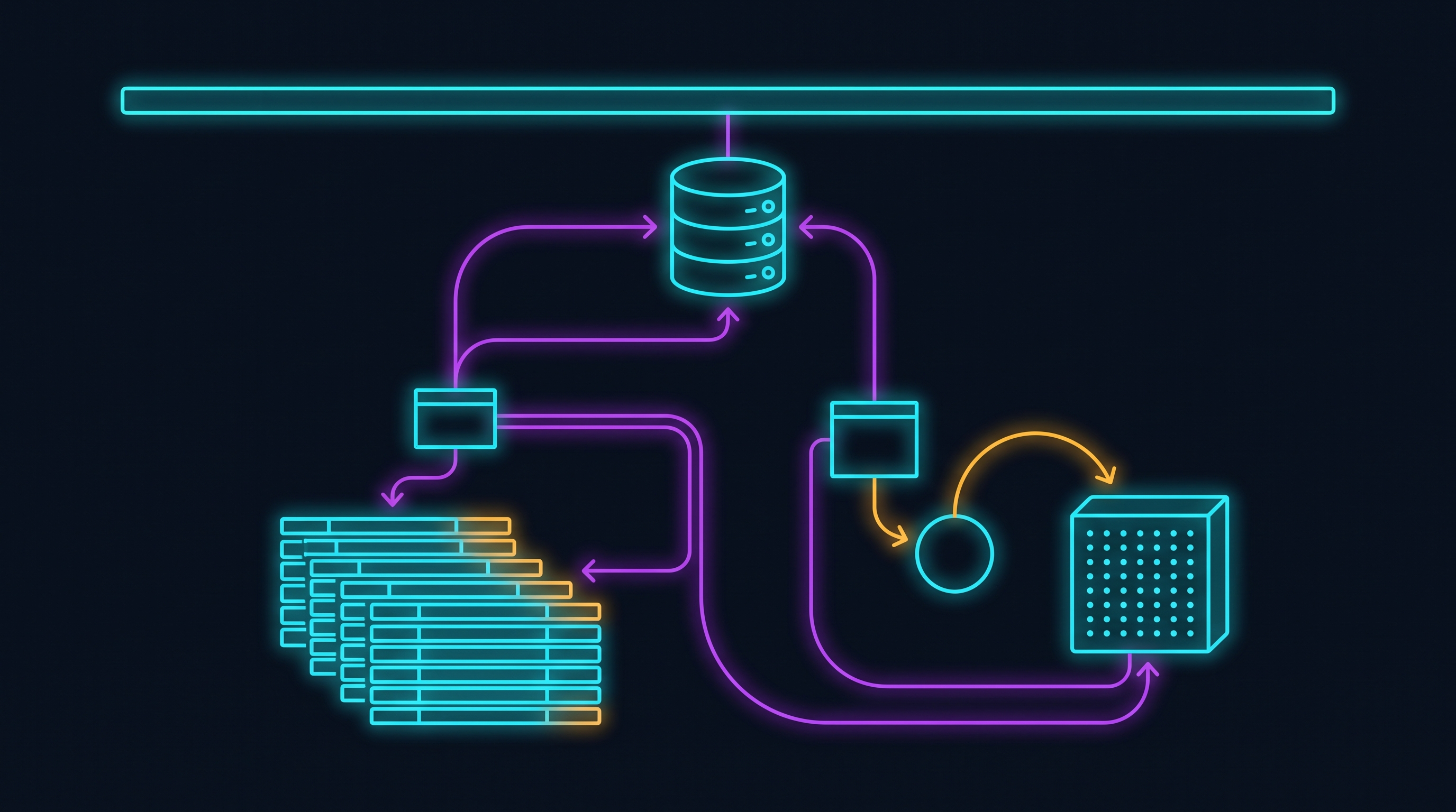 One store, two jobs: a thin context layer over a database that serves business-data retrieval on one side and per-user agent memory — short-term promoted into a long-term vector store — on the other