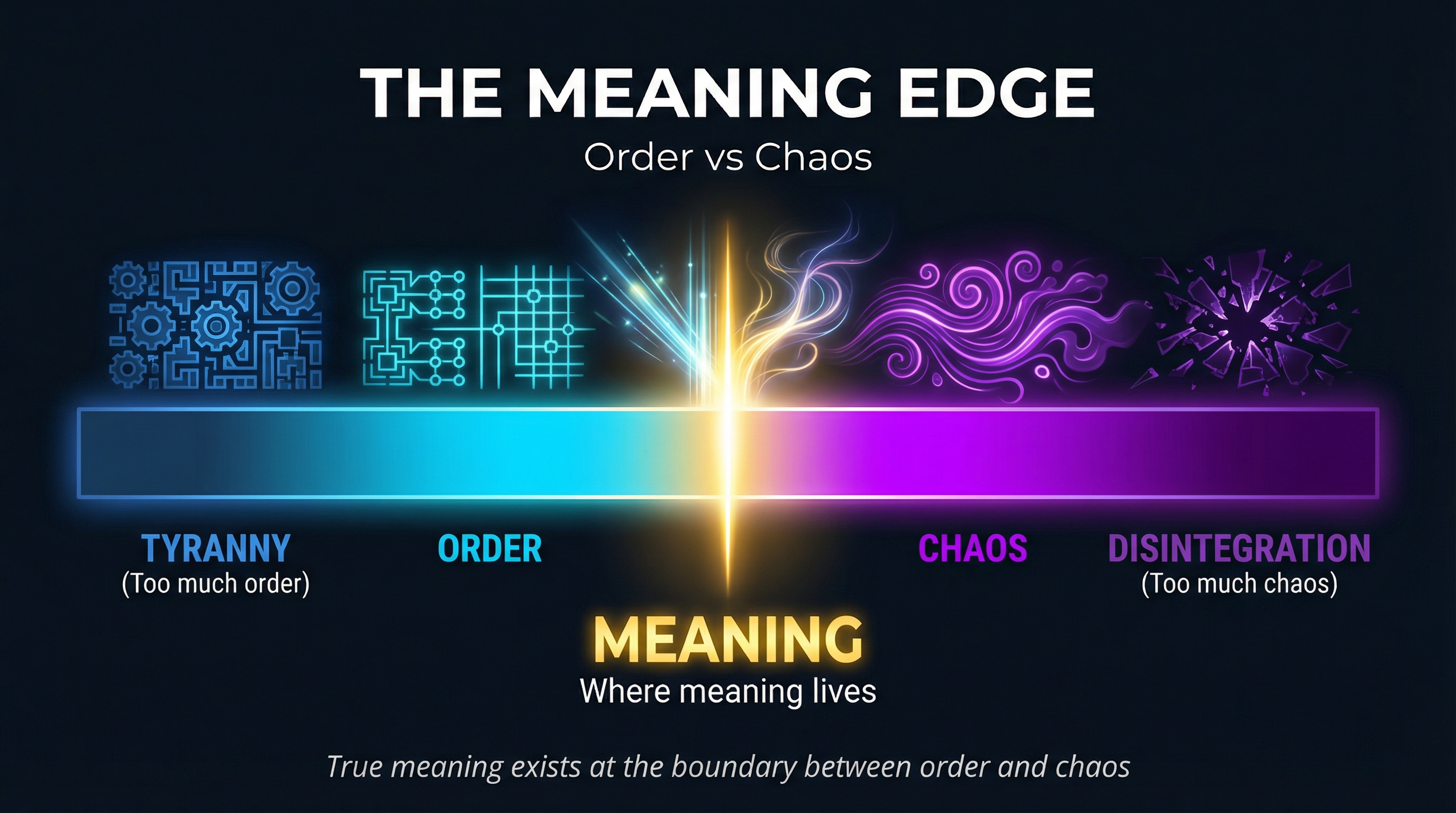 The Meaning Edge — Where Order Meets Chaos